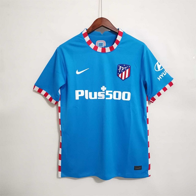 AAA Quality Atletico Madrid 21/22 Third Blue Soccer Jersey